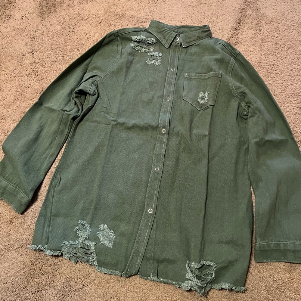 Denim shirt/jacket new XL - Picture 2 of 5